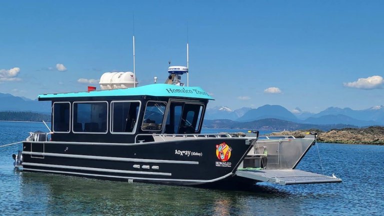 A Homalco Tours boat in Campbell River